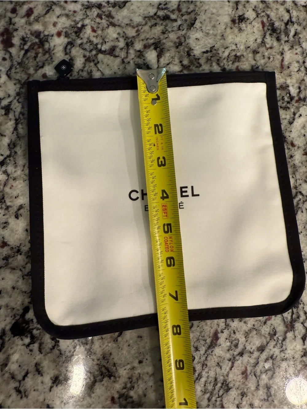 Chanel beaute White & Black Cosmetic Pouch
